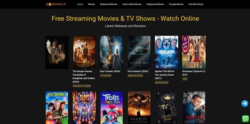 movie site like sflix carckle